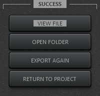 Time-Lapse Tool Export Video Successful Completion View