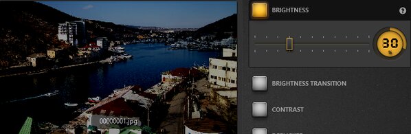 Time-Lapse Tool Brightness Effect Example