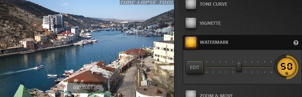 Time-Lapse Tool Watermark Effect Example