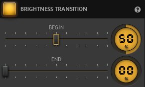 Time-Lapse Tool Brightness Transition Effect Settings