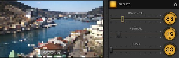 Time-Lapse Tool Pixelate Effect