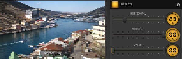 Time-Lapse Tool Pixelate Effect Example
