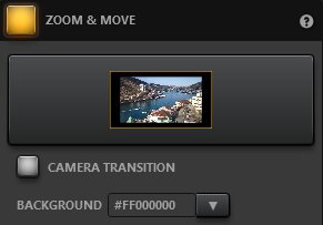 Time-Lapse Tool Zoom And Move Effect Settings