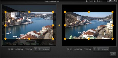 Time-Lapse Tool Editor přiblížení a emulace pohybu kamery
