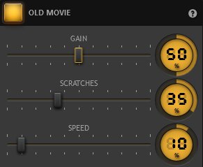 Time-Lapse Tool Old Movie Effect Settings