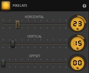 Time-Lapse Tool Pixelate Effect Settings