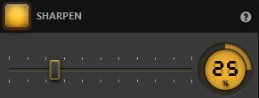 Time-Lapse Tool Sharpen Effect Settings