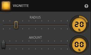 Time-Lapse Tool Vignette Effect Settings